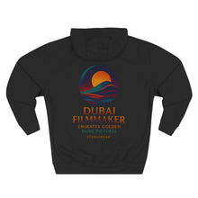 Load image into Gallery viewer, Dubai Filmmaker Three-Panel Fleece Hoodie