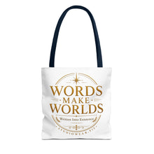 Load image into Gallery viewer, Words Make Worlds Tote Bag (AOP)