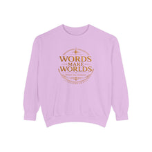 Load image into Gallery viewer, Words Make Worlds Unisex Garment-Dyed Sweatshirt