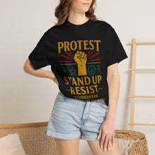Load image into Gallery viewer, Stand Up and Resist Unisex Garment-Dyed T-shirt