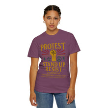 Load image into Gallery viewer, Stand Up and Resist Unisex Garment-Dyed T-shirt