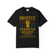 Load image into Gallery viewer, Stand Up and Resist Unisex Garment-Dyed T-shirt