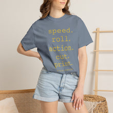 Load image into Gallery viewer, Speed Roll Action Unisex Garment-Dyed T-shirt