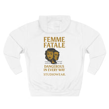 Load image into Gallery viewer, Femme Fatale Three-Panel Fleece Hoodie