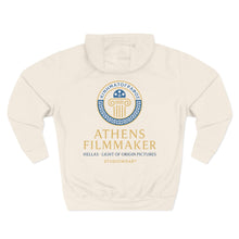 Load image into Gallery viewer, Athens Filmmaker Three-Panel Fleece Hoodie