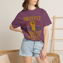 Load image into Gallery viewer, Stand Up and Resist Unisex Garment-Dyed T-shirt