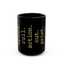 Load image into Gallery viewer, Speed Roll Action Black Mug (11oz, 15oz)