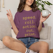 Load image into Gallery viewer, Speed Roll Action Unisex Garment-Dyed T-shirt
