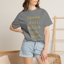 Load image into Gallery viewer, Speed Roll Action Unisex Garment-Dyed T-shirt