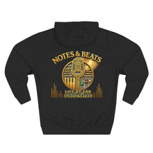Load image into Gallery viewer, Notes & Beats Three-Panel Fleece Hoodie | Signature Collection