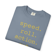 Load image into Gallery viewer, Speed Roll Action Unisex Garment-Dyed T-shirt