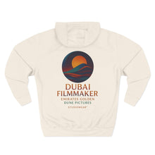 Load image into Gallery viewer, Dubai Filmmaker Three-Panel Fleece Hoodie