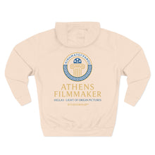 Load image into Gallery viewer, Athens Filmmaker Three-Panel Fleece Hoodie