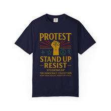 Load image into Gallery viewer, Stand Up and Resist Unisex Garment-Dyed T-shirt