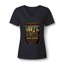 Load image into Gallery viewer, Midterms Vote Women’s Relaxed Heather CVC V-Neck Tee | Social Consciousness