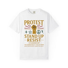 Load image into Gallery viewer, Stand Up and Resist Unisex Garment-Dyed T-shirt