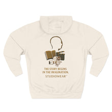 Load image into Gallery viewer, The Story Begins Here Three-Panel Fleece Hoodie