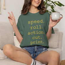 Load image into Gallery viewer, Speed Roll Action Unisex Garment-Dyed T-shirt
