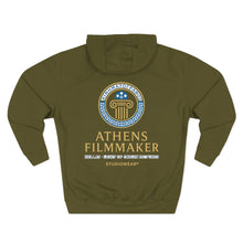 Load image into Gallery viewer, Athens Filmmaker Three-Panel Fleece Hoodie
