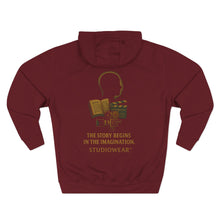 Load image into Gallery viewer, The Story Begins Here Three-Panel Fleece Hoodie
