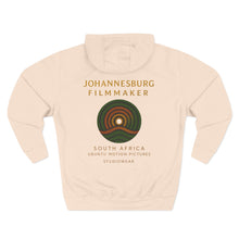 Load image into Gallery viewer, Johannesburg Filmmaker Three-Panel Fleece Hoodie
