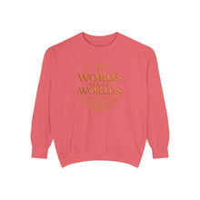 Load image into Gallery viewer, Words Make Worlds Unisex Garment-Dyed Sweatshirt
