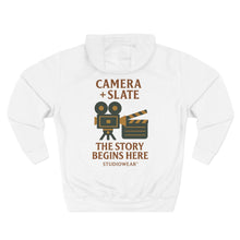 Load image into Gallery viewer, Camera &amp; Slate Three-Panel Fleece Hoodie
