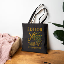 Load image into Gallery viewer, The Editor Cotton Canvas Tote Bag
