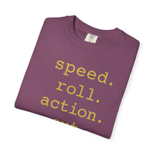 Load image into Gallery viewer, Speed Roll Action Unisex Garment-Dyed T-shirt
