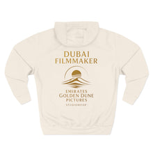 Load image into Gallery viewer, Dubai Filmmaker Three-Panel Fleece Hoodie Two

