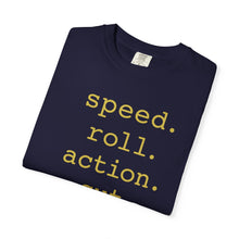 Load image into Gallery viewer, Speed Roll Action Unisex Garment-Dyed T-shirt

