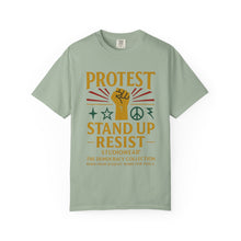 Load image into Gallery viewer, Stand Up and Resist Unisex Garment-Dyed T-shirt
