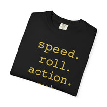 Load image into Gallery viewer, Speed Roll Action Unisex Garment-Dyed T-shirt
