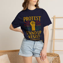 Load image into Gallery viewer, Stand Up and Resist Unisex Garment-Dyed T-shirt
