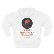 Load image into Gallery viewer, Dubai Filmmaker Three-Panel Fleece Hoodie
