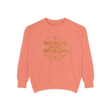 Load image into Gallery viewer, Words Make Worlds Unisex Garment-Dyed Sweatshirt
