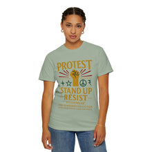 Load image into Gallery viewer, Stand Up and Resist Unisex Garment-Dyed T-shirt
