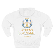 Load image into Gallery viewer, Athens Filmmaker Three-Panel Fleece Hoodie
