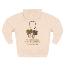 Load image into Gallery viewer, The Story Begins Here Three-Panel Fleece Hoodie
