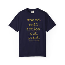 Load image into Gallery viewer, Speed Roll Action Unisex Garment-Dyed T-shirt
