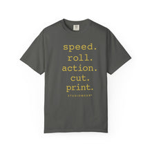 Load image into Gallery viewer, Speed Roll Action Unisex Garment-Dyed T-shirt
