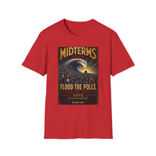 Load image into Gallery viewer, Flood The Polls Unisex Softstyle T-Shirt | Social Consciousness
