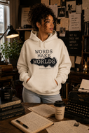 Words Make Worlds Unisex Lightweight Hooded Sweatshirt | Storyteller