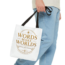 Load image into Gallery viewer, Words Make Worlds Tote Bag (AOP)
