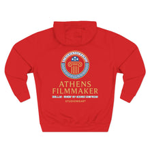 Load image into Gallery viewer, Athens Filmmaker Three-Panel Fleece Hoodie
