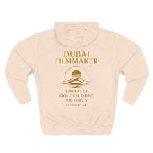 Load image into Gallery viewer, Dubai Filmmaker Three-Panel Fleece Hoodie Two

