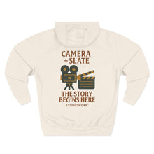 Load image into Gallery viewer, Camera &amp; Slate Three-Panel Fleece Hoodie
