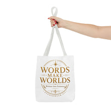 Load image into Gallery viewer, Words Make Worlds Tote Bag (AOP)
