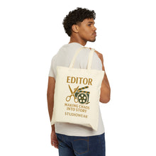 Load image into Gallery viewer, The Editor Cotton Canvas Tote Bag
