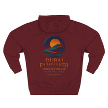 Load image into Gallery viewer, Dubai Filmmaker Three-Panel Fleece Hoodie
